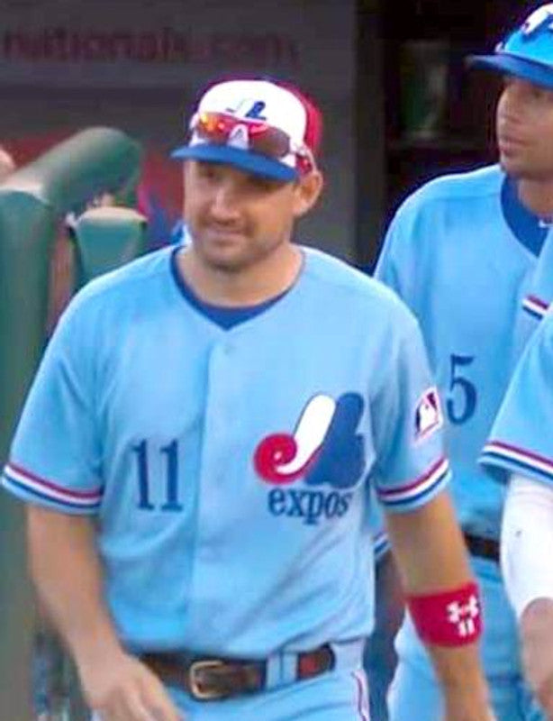 Montreal Expos Ryan Zimmerman MLB jersey front view