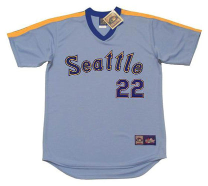 Seattle Mariners Richie Zisk Cooperstown MLB jersey front view